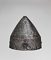 Helmet, Steel, iron, copper alloy, gold, Egyptian or Syrian