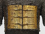 Shirt of Mail and Plate of Emperor Shah Jahan (reigned 1624–58), Steel, iron, gold, leather, Indian