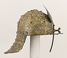 Burgonet in Oriental Fashion, Steel, gold, bronze, glass, German, probably Augsburg