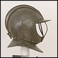 Closed Burgonet, Steel, gold, brass, Dutch