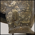 Burgonet, Steel, gold, silver, textile, Italian, Milan