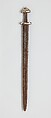 Sword, Steel, iron, silver, copper alloy, Germanic or Scandinavian