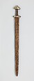 Sword, Steel, iron, silver, copper alloy, Germanic or Scandinavian