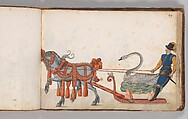 Album of Tournaments and Parades in Nuremberg, Pen and ink, watercolor, gold and silver washes; paper bound in gold-tooled leather, German, Nuremberg