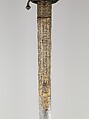Broadsword, Steel, brass wire, gold, German, Solingen