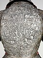 Portions of a Ceremonial Armor, Steel, copper alloy, gold, leather, textile, French