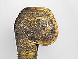 Armor of Henry II, King of France (reigned 1547–59), Part of the decoration design by Jean Cousin the Elder (French, Souci (?) ca. 1490–ca. 1560 Paris (?)), Steel, gold, silver, leather, textile, French, possibly Paris