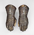 Armor of Henry II, King of France (reigned 1547–59), Part of the decoration design by Jean Cousin the Elder (French, Souci (?) ca. 1490–ca. 1560 Paris (?)), Steel, gold, silver, leather, textile, French, possibly Paris