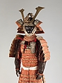 Armor (Gusoku), Iron, leather, lacquer, silk, copper alloy, Japanese