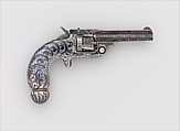 Smith and Wesson .32 Caliber Single-Action Revolver, serial no. 94421, Smith & Wesson (American, established 1852), Steel, silver, niello, nickel, American, Springfield, Massachusetts and New York