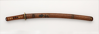 Mounting for a Short Sword (<i>Wakizashi Goshirae</i>), Shibata Zeshin (Japanese, 1807–1891), Wood, lacquer, ray skin (<i>samé</i>), thread, copper-gold alloy (<i>shakudō</i>), brass, iron, Japanese