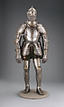 Field and Tournament Armor 
of Johann Wilhelm (1530–1573), 
Duke of Saxe-Weimar, Attributed to Anton Peffenhauser (German, Augsburg, 1525–1603), Steel, gold, brass, textile, leather, German, Augsburg