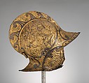 Burgonet with Falling Buffe, Steel, gold, French