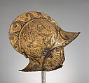 Burgonet with Falling Buffe, Steel, gold, French