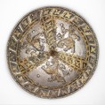 Shield, Steel, gold, German, Landshut or Augsburg