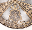 Shield of Sir John Smythe (1534–1607), Steel, gold, German, Augsburg