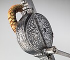Cranequin for a Member of the Ayrer Family, Steel, wood (possibly ebony or plum), hemp, textile (silk or linen), German, Nuremberg