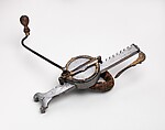 Large Cranequin, Steel, wood (probably plum), copper alloy, gold, hemp, textile (probably linen), German, possibly Saxony