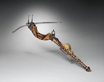 Pellet and Bolt Crossbow, Steel, wood (cherry, mahogany), staghorn, ivory (probably elephant), Northern Italian or French, probably Savoy