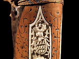 Crossbow of Count Ulrich V of Württemberg (1413–1480), Attributed to Heinrich Heid von Winterthur (probably Swiss, active Stuttgart, recorded 1453–1460), Wood (European hornbeam), horn, animal sinew, staghorn, birch bark, iron alloy, copper alloy, pigment, German, probably Stuttgart