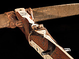 Crossbow of Count Ulrich V of Württemberg (1413–1480), Attributed to Heinrich Heid von Winterthur (probably Swiss, active Stuttgart, recorded 1453–1460), Wood (European hornbeam), horn, animal sinew, staghorn, birch bark, iron alloy, copper alloy, pigment, German, probably Stuttgart