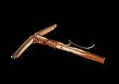 Crossbow of Count Ulrich V of Württemberg (1413–1480), Attributed to Heinrich Heid von Winterthur (probably Swiss, active Stuttgart, recorded 1453–1460), Wood (European hornbeam), horn, animal sinew, staghorn, birch bark, iron alloy, copper alloy, pigment, German, probably Stuttgart