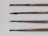 Twelve Arrows, Iron, wood (reed or bamboo), feathers, Tibetan