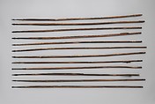 Twelve Arrows, Iron, wood (reed or bamboo), feathers, Tibetan