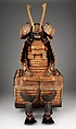Armor (Yoroi), Iron, copper, gold, lacquer, silk, leather, textile, Japanese