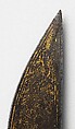 Knife, Steel, wood (ebony), gold, Italian