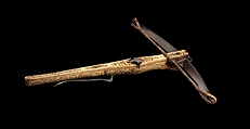 Crossbow, Steel, wood, staghorn, hemp, Central European, possibly southern Germany