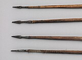 Twelve Arrows, Iron, wood (reed or bamboo), feathers, Tibetan
