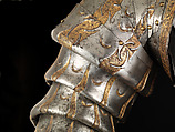 Portions of a Costume Armor, Kolman Helmschmid (German, Augsburg 1471–1532), Steel, copper alloy, gold, German, Augsburg