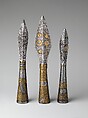 Three Ceremonial Arrowheads, Steel, copper alloy, Bohemian, probably Prague