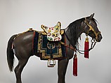 Equestrian Equipment Made for Yuthok Tashi Dundrup (g.yu thog bkra shis don grub, 1906–1983), Copper alloy, iron, gold, turquoise, wood, leather, textile, Tibetan, Derge