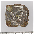 Belt Buckle, Iron, silver niello, gold, copper alloy, Frankish