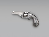 Smith and Wesson .32 Caliber Single-Action Revolver, serial no. 17156, Smith &amp; Wesson (American, established 1852), Steel, silver, copper-platinum-iron alloy, nickel, American, Springfield, Massachusetts and New York