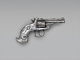 Smith and Wesson .38 Caliber Double-Action Revolver, serial no. 70002, Smith & Wesson (American, established 1852), Steel, nickel, silver, American, Springfield, Massachusetts and New York