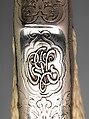 Smith and Wesson .44 Double-Action Revolver for George Jay Gould (1864–1923), serial no. 23402, with Case and Cleaning Brush, Smith &amp; Wesson (American, established 1852), Steel, silver, ivory, wood, paper, textile, leather, gold, copper alloy, iron, silver substitute, fiber, American, Springfield, Massachusetts and New York