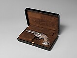 Smith and Wesson .38 Caliber Safety Third Model Double-Action Revolver, serial no. 83097, with Case, Smith & Wesson (American, established 1852), Steel, silver, enamel, nickel, wood, leather, copper alloy, gold, American, Springfield, Massachusetts and New York
