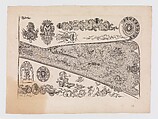Plate seven from Nouveavx Desseins D'Arquebvseries, De Lacollombe  French, Engraving, French, Paris