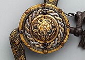 Curb Bit, Iron, tin, gold, silver, copper alloy, Italian, Mantua or Milan