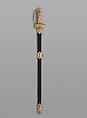 Congressional Presentation Sword and Scabbard of Peleg K. Dunham (1794–1822), William Rose Sr., 1783–1856, Steel, copper alloy (brass), gold, leather, American