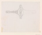 Designs for the Ornament of Swords and Firearms, Workshop of Louis-François Devisme (French, Paris, active 1833–1886), Leather, paper, pencil, ink, colored wash, French, Paris