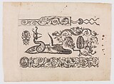 Plusievrs Pieces et Ornements Darquebuzerie (4th extended edition), Initial eight-plate edition by Claude Simonin (French, Nantes ca. 1635–1693 Nantes)  , published in 1684 and reissued in1685, Ink, paper, French, Paris