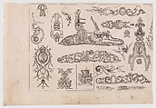 Plusievrs Pieces et Ornements Darquebuzerie (4th extended edition), Initial eight-plate edition by Claude Simonin (French, Nantes ca. 1635–1693 Nantes)  , published in 1684 and reissued in1685, Ink, paper, French, Paris