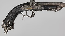 Pair of Percussion Target Pistols Made for Display at the Crystal Palace Exhibition in London, 1851, Signed by Alfred Gauvain (French, Paris 1801–1889 Paris), Steel, wood (ebony), gold, French, Paris