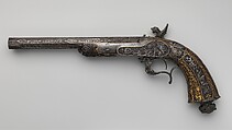Two Percussion Exhibition Pistols, Signed by Gilles Michel Louis Moutier-Le Page (French,  1810–1887), Steel, gold, French