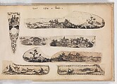 Album of Firearms Ornament Containing Approximately Five Hundred and Forty Inked Impressions of Engraved Firearms Locks and Mounts, and Forty-Two Original Pen and Ink Designs on Forty Double-Sided Leaves, Ink on paper, Belgian and French