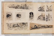 Album of Firearms Ornament Containing Approximately Five Hundred and Forty Inked Impressions of Engraved Firearms Locks and Mounts, and Forty-Two Original Pen and Ink Designs on Forty Double-Sided Leaves, Ink on paper, Belgian and French